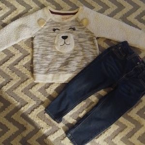 2T girls sweater and jeans